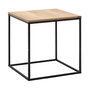 Hanah Home Mesa Auxiliar Shp-950-Tt-1 Nogal y Negro